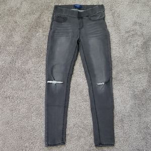 Girl's Distressed Soft Denim Jegging
